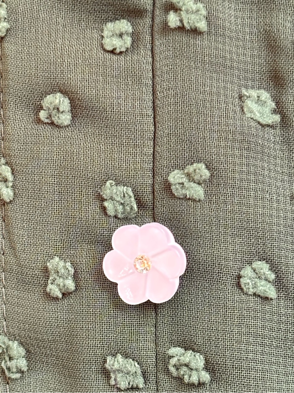 Classic Green Swiss Dot Shirtwaist Dress Size L - Picture 6 of 7